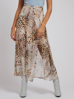 Guess dámská leopardí sukně - XS (P12V)