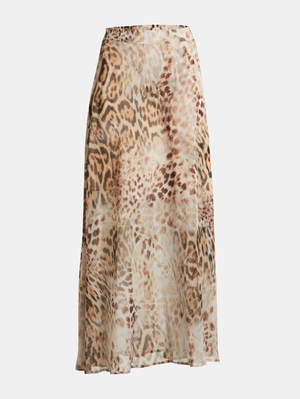 Guess dámská leopardí sukně - XS (P12V)