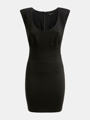 Guess dámské černé šaty - XS (JBLK)