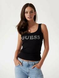 Guess dámské černé tílko - L (JBLK)