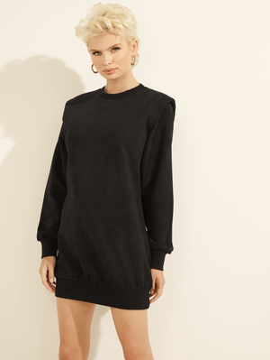 Guess dámské semišové šaty - XS (JBLK)