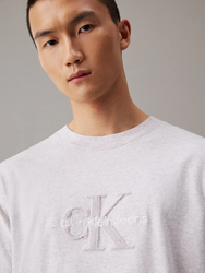 Calvin Klein pánské šedé tričko - S (P6G)