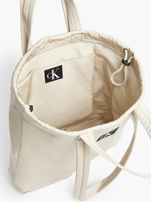 Calvin Klein dámská béžová oboustranná taška - OS (ACF)
