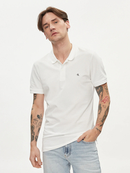 Calvin Klein pánské bílé polo tričko - S (YAF)