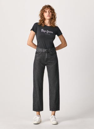 Pepe Jeans dámské černé tričko BEATRICE  - XS (999)