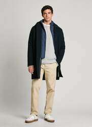 Pepe Jeans pánský modrý kabát TRONDHEIM  - L (594)