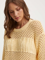 Pepe Jeans dámský žlutý svetr ISABELLA - XS (37)