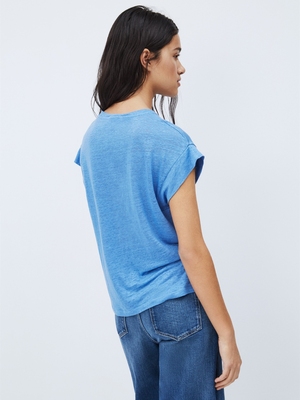 Pepe Jeans dámské modré tričko Cleo. - XS (545)
