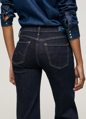 Pepe Jeans dámské tmavě modré džíny Aubrey - 29/32 (000)