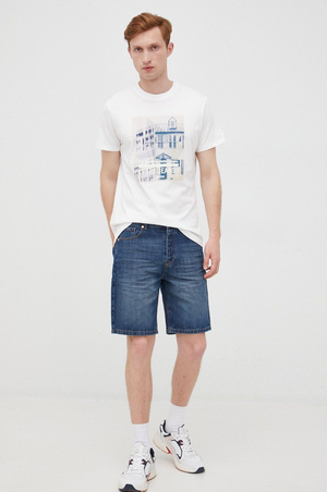 Pepe Jeans pánské bílé tričko TELLER  - S (800)