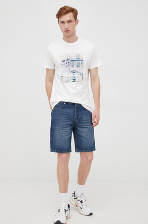 Pepe Jeans pánské bílé tričko TELLER  - M (800)