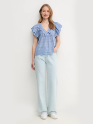 Pepe Jeans dámská modrá halenka Dame - XS (563)