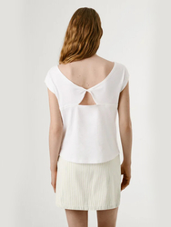 Pepe Jeans dámské bílé tričko Alice - XS (800)