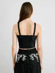 Pepe Jeans dámský černý top Earby - XS (999)