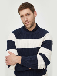 Pepe Jeans pánský modrobílý svetr - S (803)