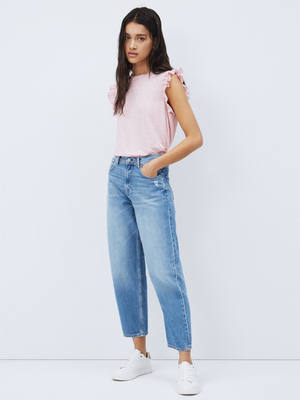 Pepe Jeans dámské růžové tričko - M (325)