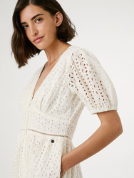Pepe Jeans dámské bílé šaty Oprah - XS (811)