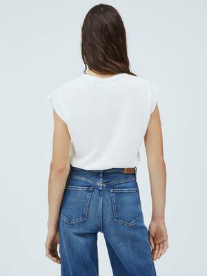 Pepe Jeans dámské bílé tričko - L (803)
