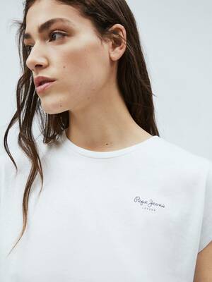 Pepe Jeans dámské bílé tričko - L (803)
