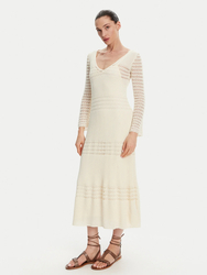 Pepe Jeans dámské krémové šaty Paulina - XS (808)