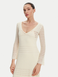 Pepe Jeans dámské krémové šaty Paulina - XS (808)