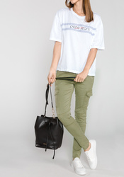 Pepe Jeans dámské zelené kapsáčové kalhoty Survivor