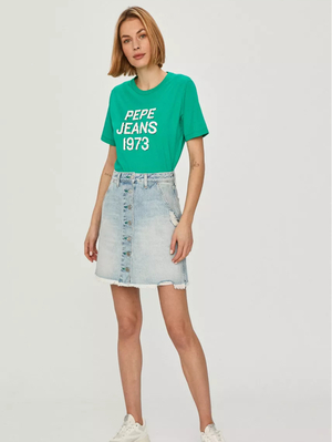 Pepe Jeans dámské zelené tričko - XS (641)