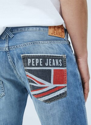 Pepe Jeans pánské modré džínové šortky Stanley - 29 (000)