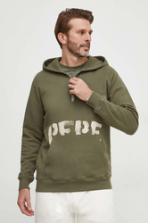 Pepe Jeans pánská khaki mikina s potiskem ROLF - M (679)