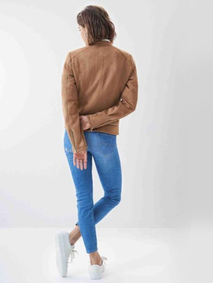 Salsa Jeans dámská hnědá semišová bunda - L (1105)