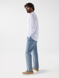 Salsa Jeans pánská světle modrá košile - M (810)