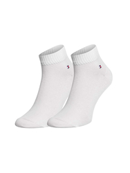 Tommy Hilgiher pánské bílé ponožky 2pack - 39/42 (001)