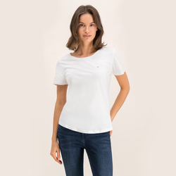 Tommy Jeans dámské bílé tričko - L (YBR)