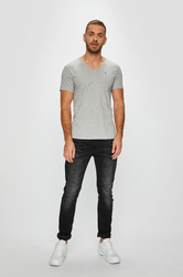 Tommy Jeans pánské šedé tričko - S (038)