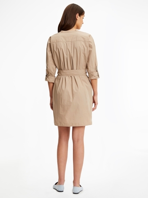 Tommy Hilfiger dámské béžové šaty  - 36 (AEG)