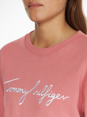 Tommy Hilfiger dámská růžová mikina  - XS (T1A)
