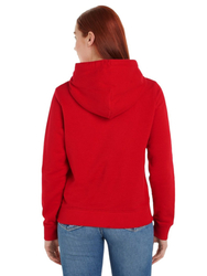 Tommy Jeans dámská červená mikina - XS (XNL)