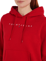 Tommy Jeans dámská červená mikina - XS (XNL)