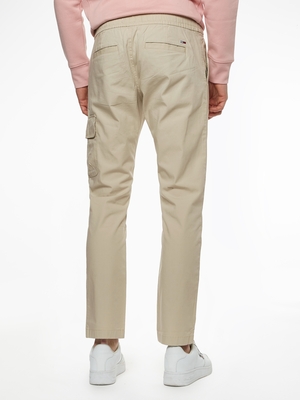 Tommy Jeans pánské béžové kalhoty - L/R (ACM)