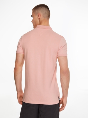 Tommy Jeans pánské růžové polo tričko - L (TH9)