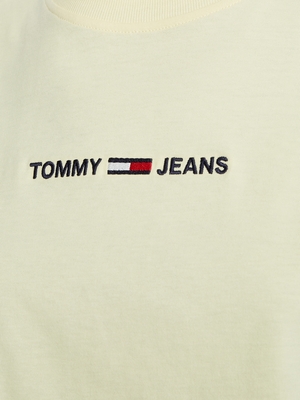 Tommy Jeans dámské žluté triko - XS (ZHH)