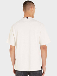 Tommy Hilfiger pánské krémové tričko - XXL (AC0)