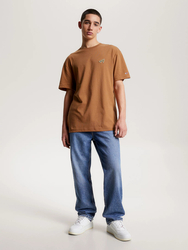 Tommy Jeans pánské hnědé tričko SIGNATURE - L (GWJ)