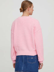 Tommy Jeans dámský růžový svetr - M (THA)