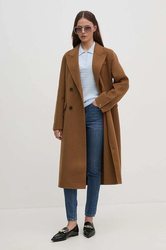 Tommy Hilfiger dámský hnědý kabát - 36 (GWI)