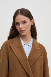 Tommy Hilfiger dámský hnědý kabát - 36 (GWI)