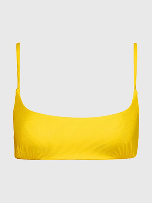 Tommy Hilfiger dámská žlutá plavková podprsenka  - XS (ZGS)