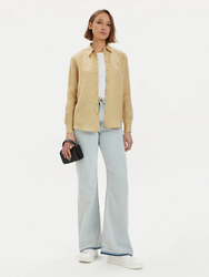 Tommy Hilfiger dámská béžová košile - 34 (ACR)