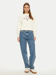 Tommy Hilfiger dámská krémová mikina  - S (Z00)