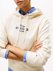 Tommy Hilfiger dámská krémová mikina - XS (AEF)